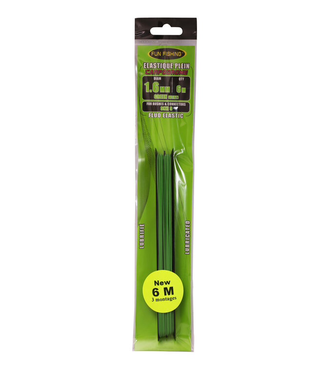 Fun Fishing Élastique Plein – Latex Haute Résistance avec Revêtement Silicone de 1.0mm à 4.0mm
