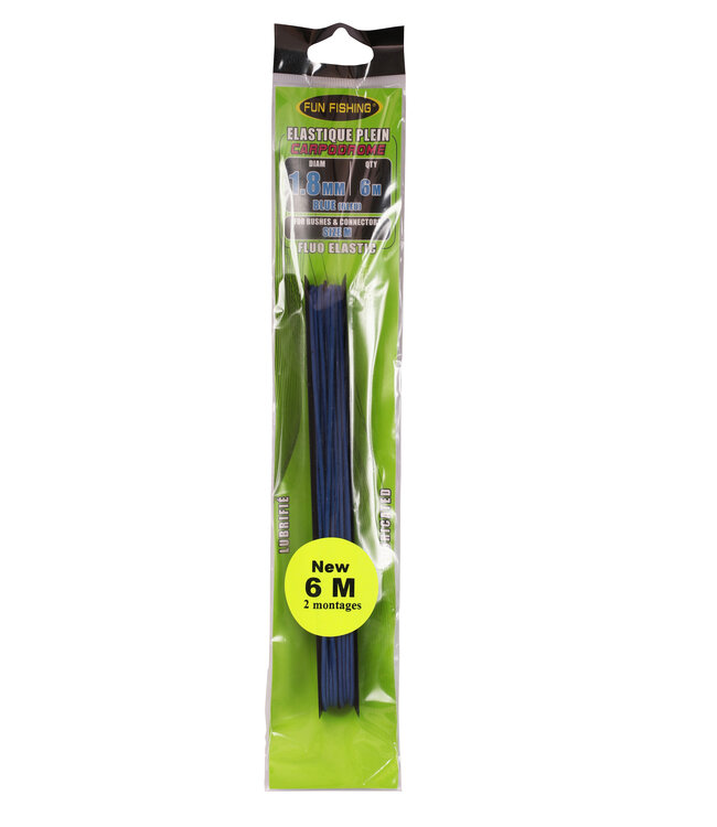Fun Fishing Élastique Plein – Latex Haute Résistance avec Revêtement Silicone de 1.0mm à 4.0mm