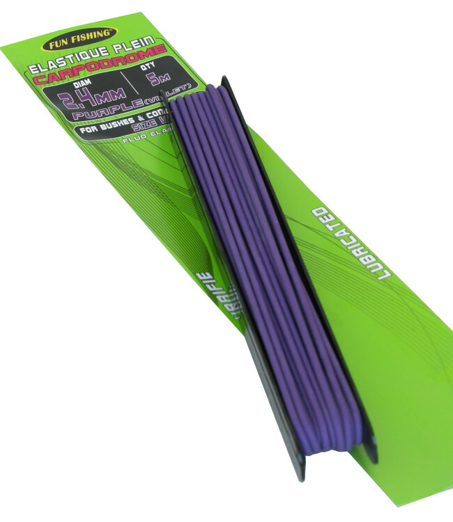 Fun Fishing Élastique Plein – Latex Haute Résistance avec Revêtement Silicone de 1.0mm à 4.0mm
