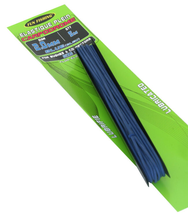 Fun Fishing Élastique Plein – Latex Haute Résistance avec Revêtement Silicone de 1.0mm à 4.0mm