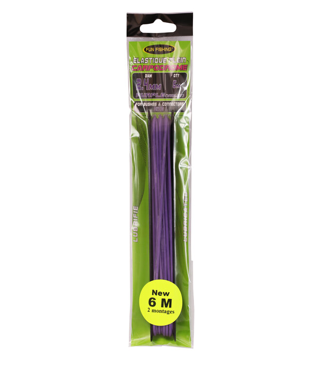 Fun Fishing Élastique Plein – Latex Haute Résistance avec Revêtement Silicone de 1.0mm à 4.0mm