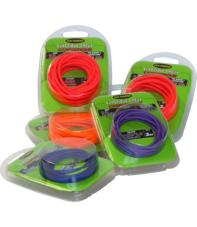 Fun Fishing Élastique Creux 3m – Élastique Double Paroi de 1.0mm à 4.0mm