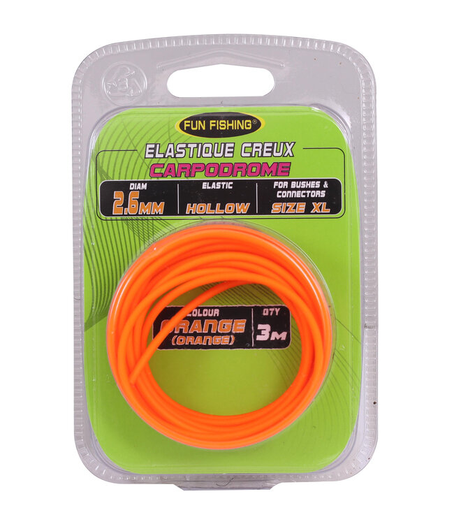 Fun Fishing Élastique Creux 3m – Élastique Double Paroi de 1.0mm à 4.0mm