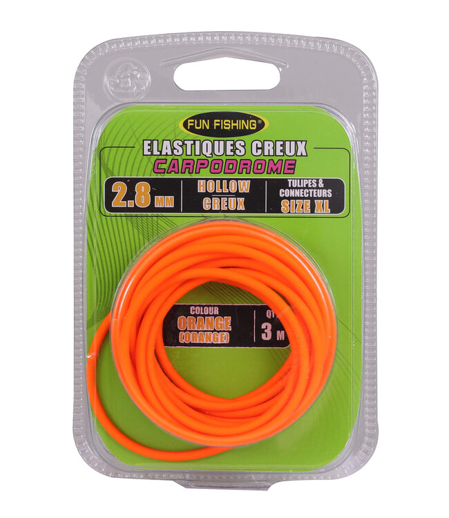 Fun Fishing Élastique Creux 3m – Élastique Double Paroi de 1.0mm à 4.0mm