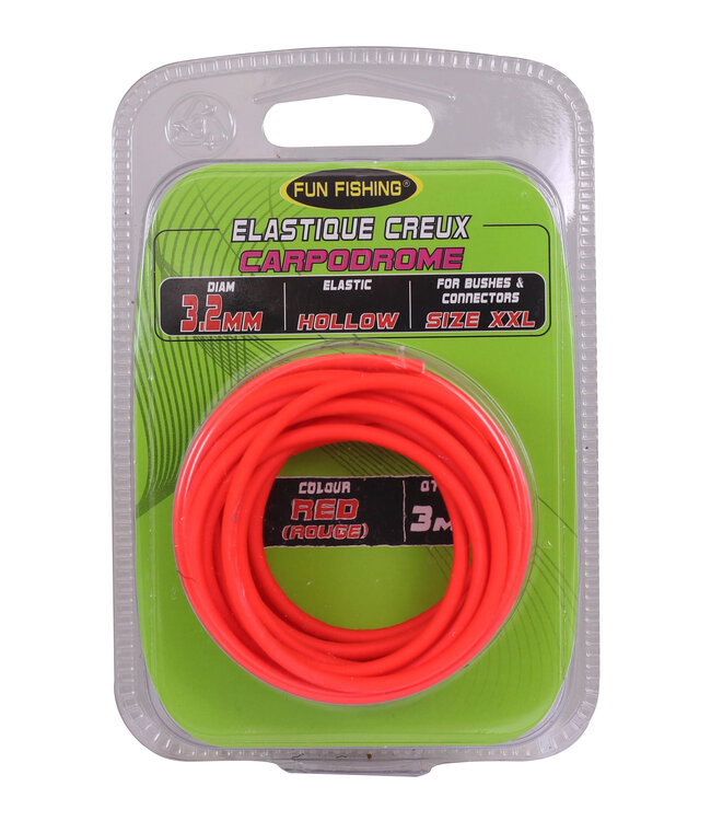 Fun Fishing Élastique Creux 3m – Élastique Double Paroi de 1.0mm à 4.0mm