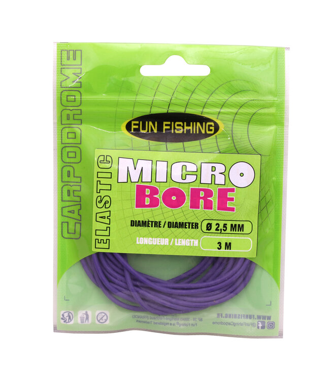 Fun Fishing Micro Bore Elastic 3m – Progressives Hi-Tech Pole Elastic für Wettkampfangler von 2.10mm bis 3.30mm