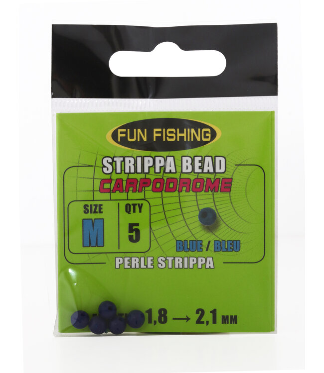 Fun Fishing Perles Strippa 5 Pièces – Butées d’Élastique pour Strippa et Pulla Bung en 5 Tailles