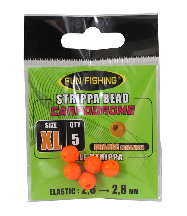 Fun Fishing Perles Strippa 5 Pièces – Butées d’Élastique pour Strippa et Pulla Bung en 5 Tailles