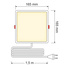 12 W LED-Downlight quadratisch - 165 x 165 mm