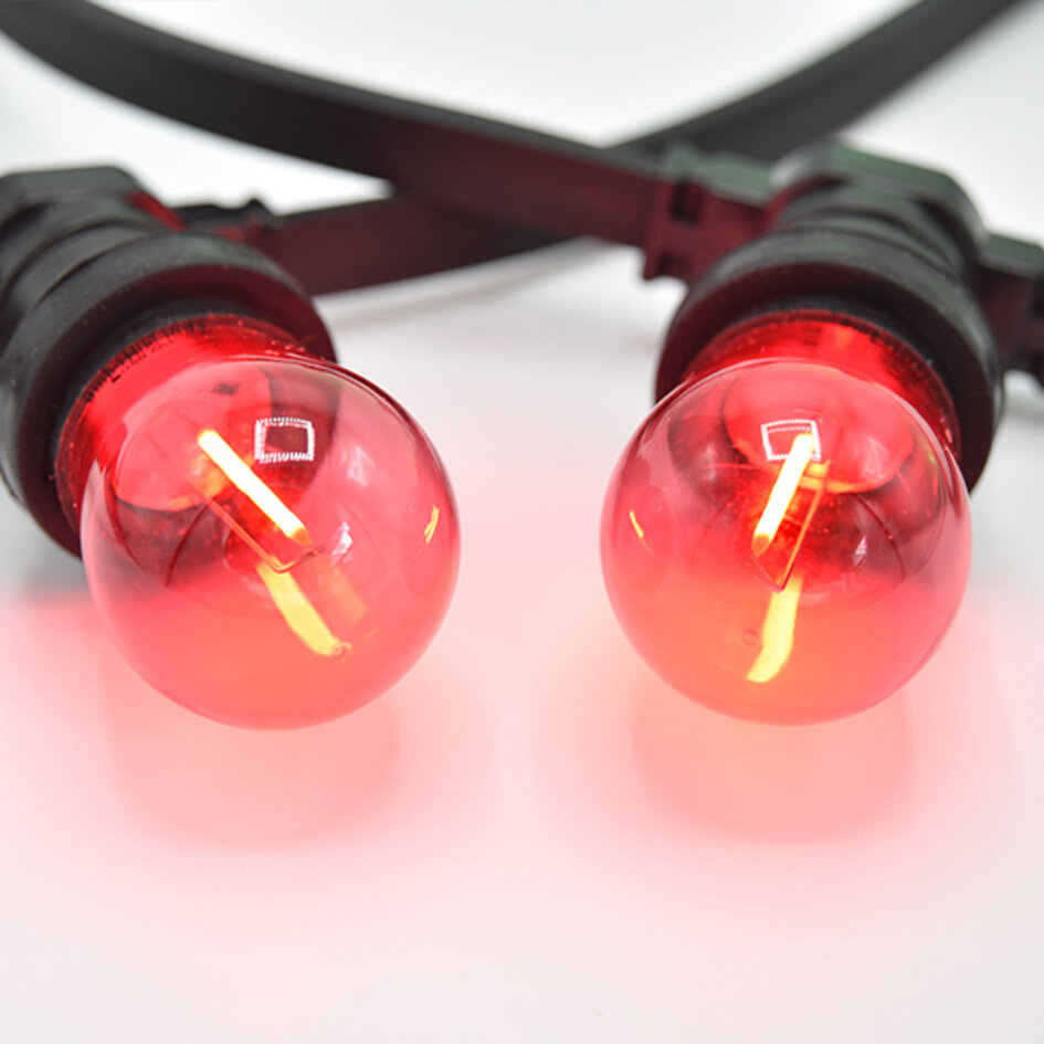 Komplettes Illu Lichterkettenset mit 4 Farben Filament-LED-Lampen