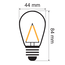 Illu Lichterkette, 3 Watt dimmbare LED Filament Glühlampen, 5-100 Meter