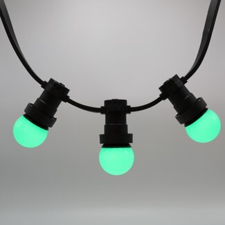 Lichterkette Glühbirne farbig, LED 1 Watt, grün