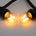 Warmweiße LED Filament Glühlampe, 4 Watt, dimmbar