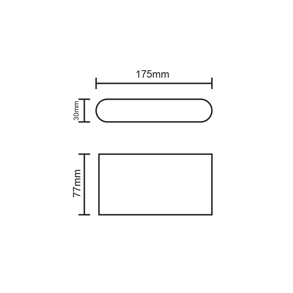 Moderne Wandleuchte Außen Kenny - anthrazit