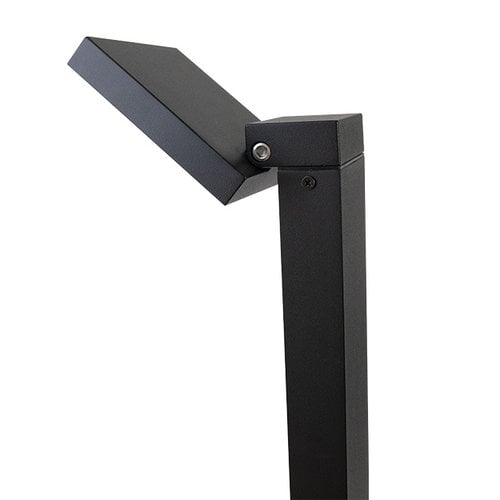 Moderne schwarze Außenlampe Carla, 50 cm