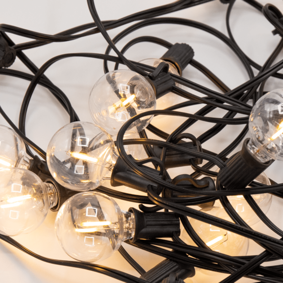 Solar Lichterkette für den Außenbereich mit 20 kleinen runden Lichtern - 10 Meter (IP20 Lampen)