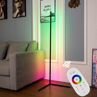 Moderne LED-Stehleuchte mit RGB und Fernbedienung