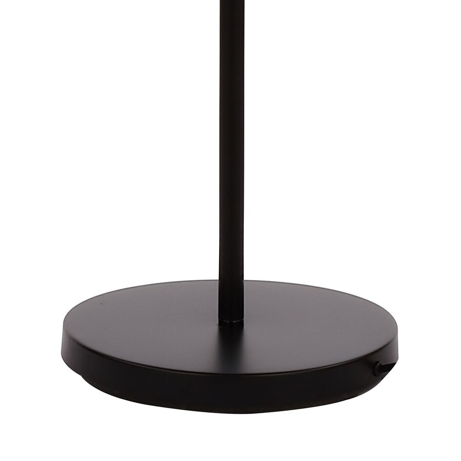 Stehlampe John inklusive Lampenschirm - gold mit schwarz