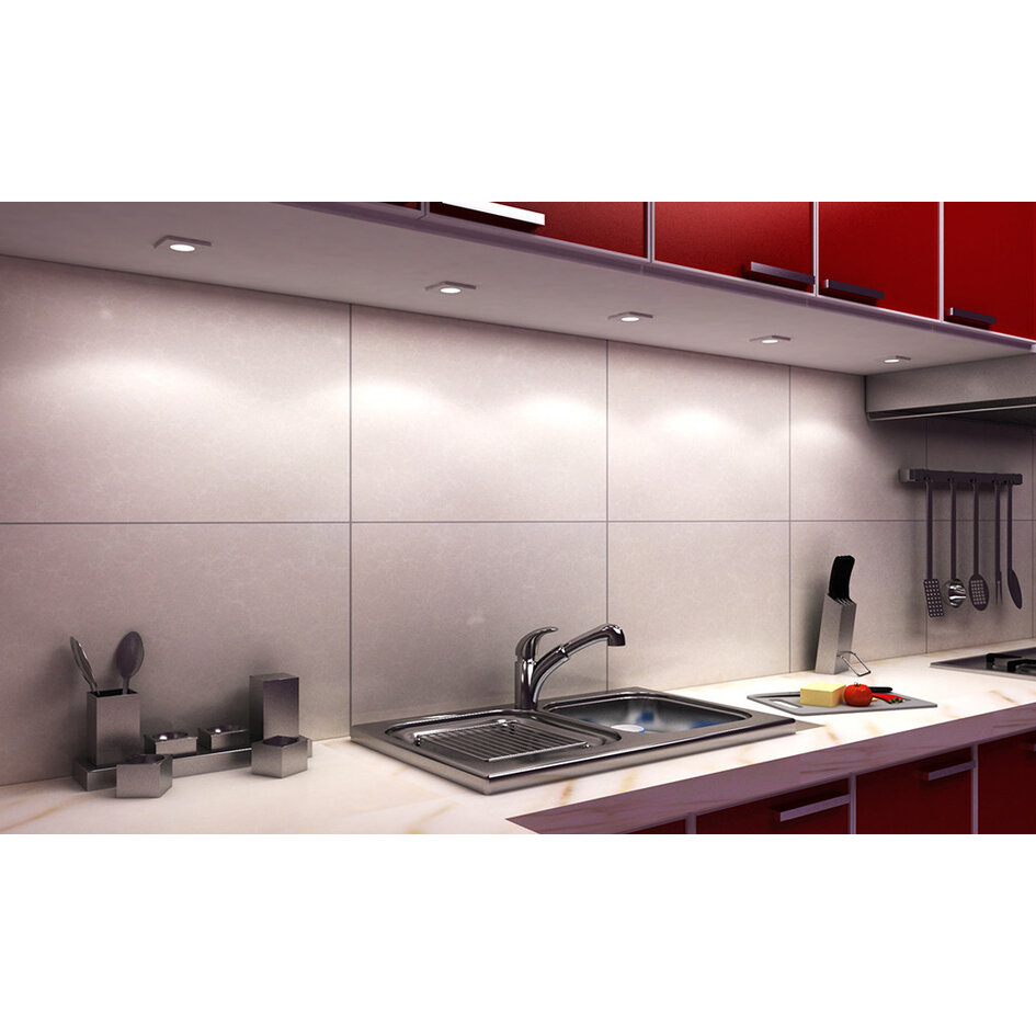 LED-Schrankbeleuchtung Alina komplettes Set mit 3 Spots