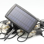 Solar Lichterkette für Außen mit 20 oder 25 Lichtern - 15 Meter - 6W Solarpanel