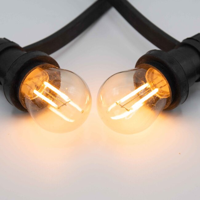 Illu Lichterkette, Doppelfilament LED Glühlampen, 5-100 Meter 2W