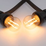 Illu Lichterkette, dimmbare Doppelfilament LED Glühlampen, 5-100 Meter