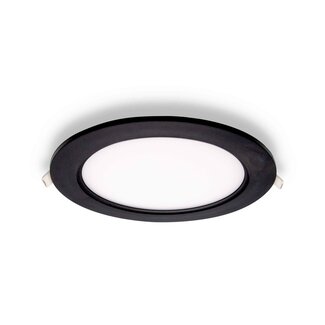 12W LED-Downlight mit CCT rund - 3000K/4000K/6500K - Ø170mm - Schwarz