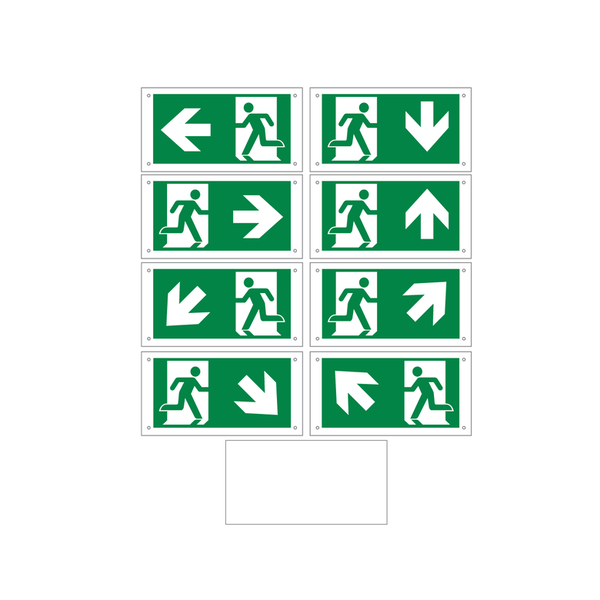 Piktogramm-Set für OTG-FF-6, OTG-VV-5 oder OTG-HH-1
