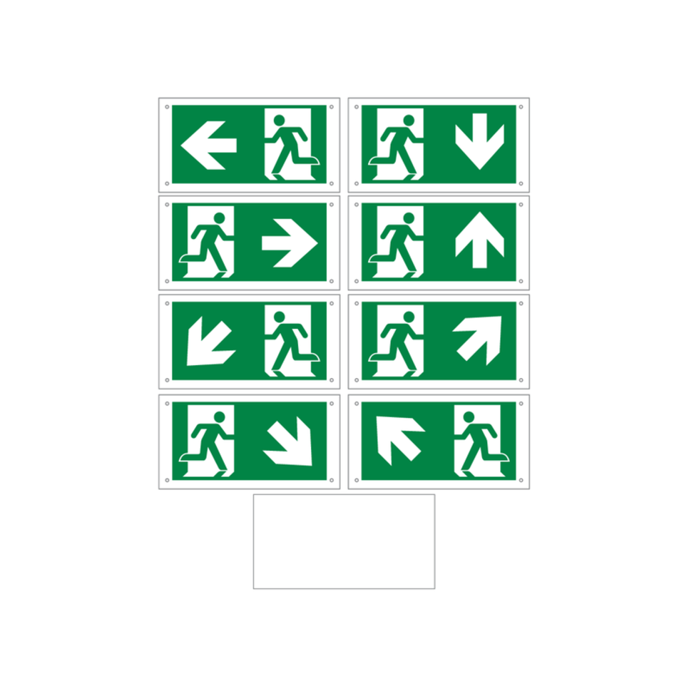 Piktogramm-Set für OTG-FF-6, OTG-VV-5 oder OTG-HH-1