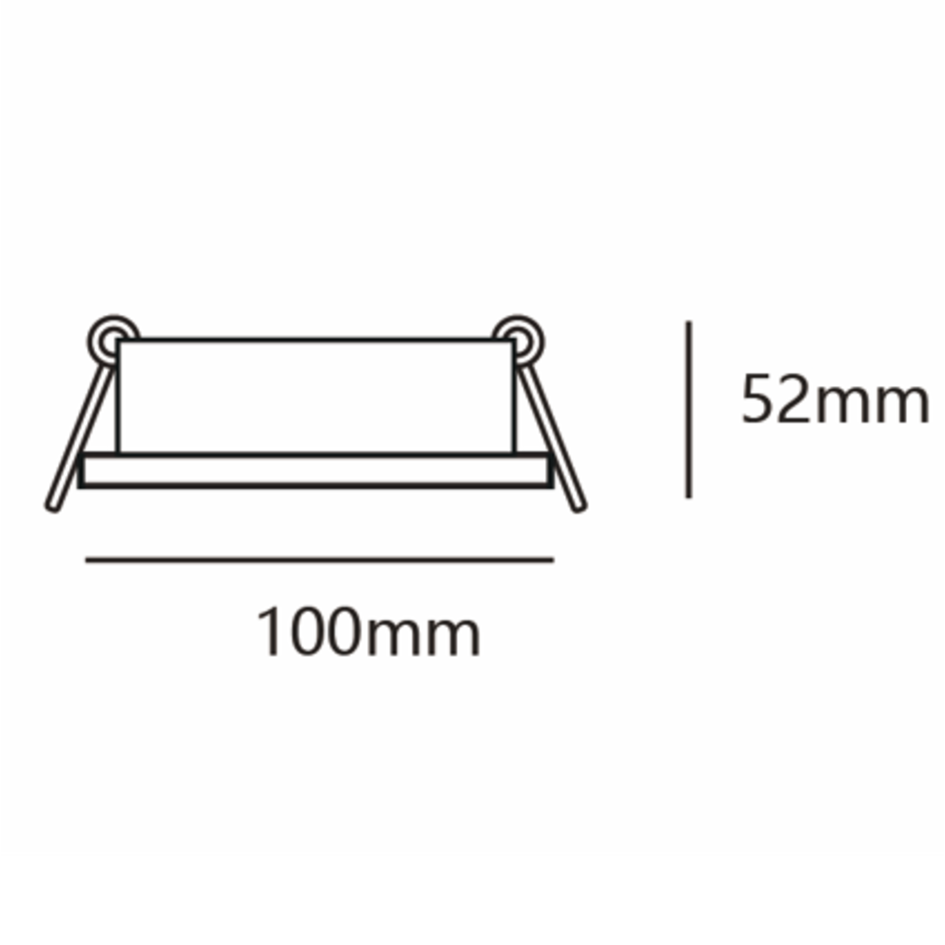 Modernes schwenkbares Downlight schwarz mit weiß - Ace