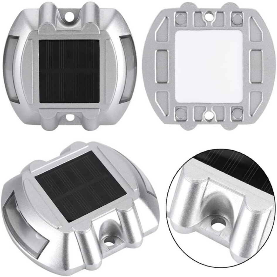 Solar Bodenspot silber Parker - 2er Set