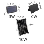 Solar Lichterkette für Außen mit 10 Lichter mit Aufhängevorrichtung (4cm, 6cm, 8cm) - 10 Meter - 3W Solarpanel