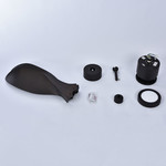 LumenXL Deckenventilator mit Beleuchtung, dreiblättrig, schwarz - Mees