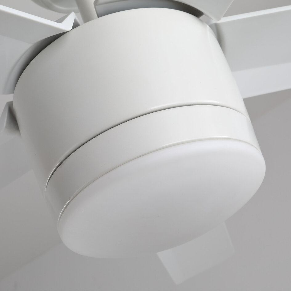 Moderner Deckenventilator Rico weiß mit Fernbedienung inkl. LED