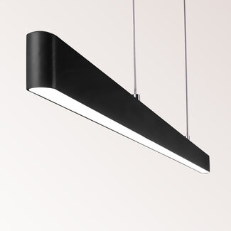 Minimalistische Pendelleuchte Andre mit integrierten 3-stufig dimmbaren LEDs - schwarz