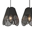 Design-Hängeleuchte schwarz mit 3 Lampen - Brüssel