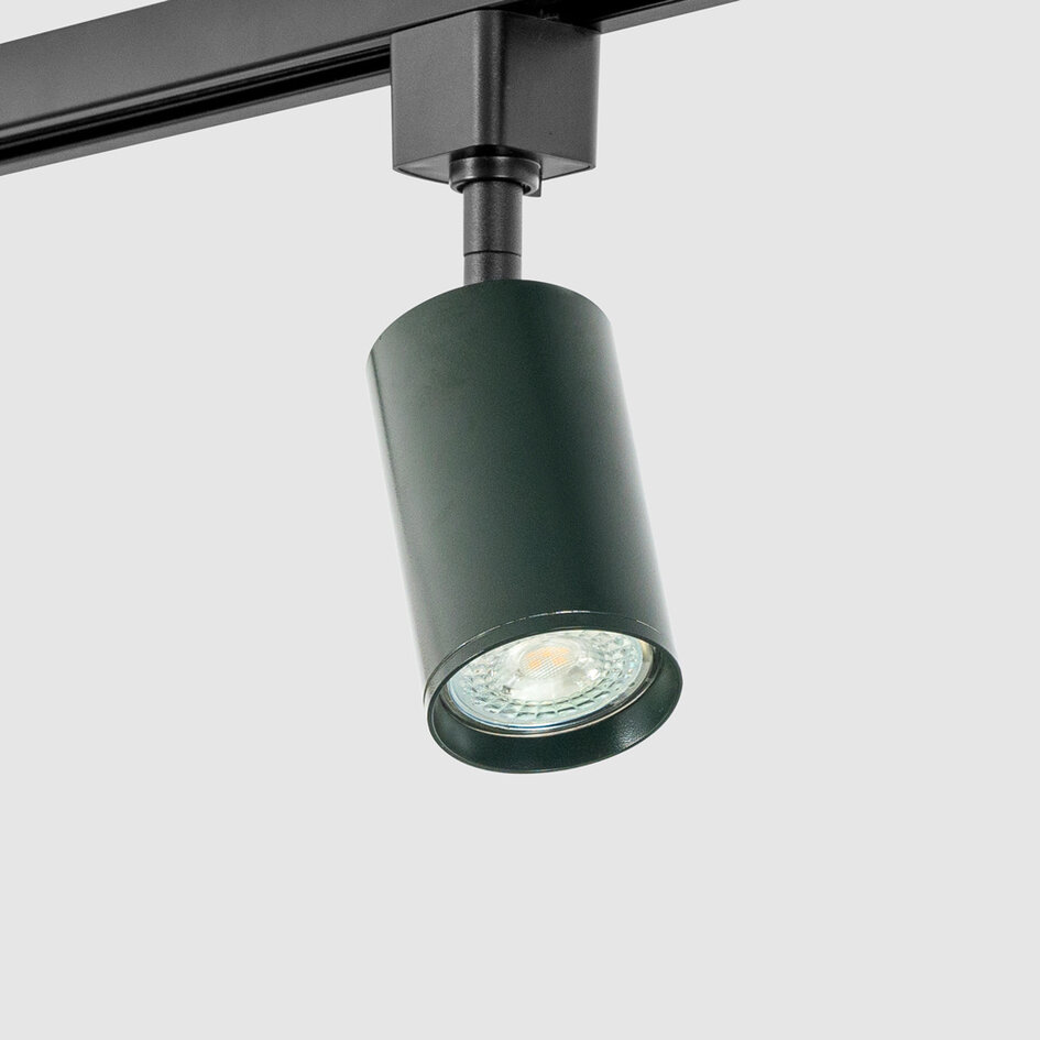 Schienensystem 1-phasig 1,5 Meter Schwarz mit Tannengrün - Romain