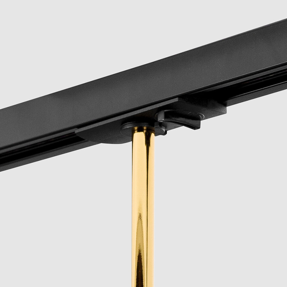 Schienenstrahler 1-phasig Timeo - schwarz mit gold