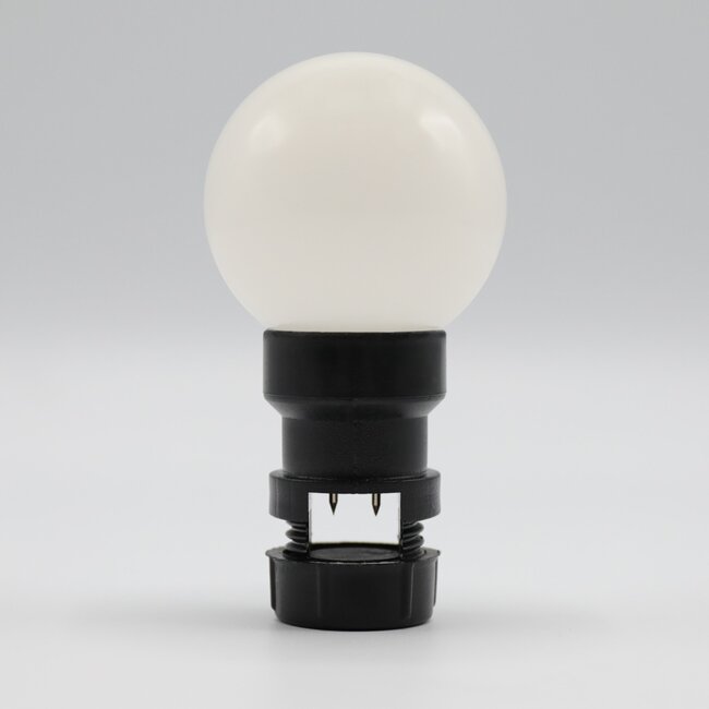 Stecklampe - 1W milchig weißer Schirm (keine E27-Fassung)