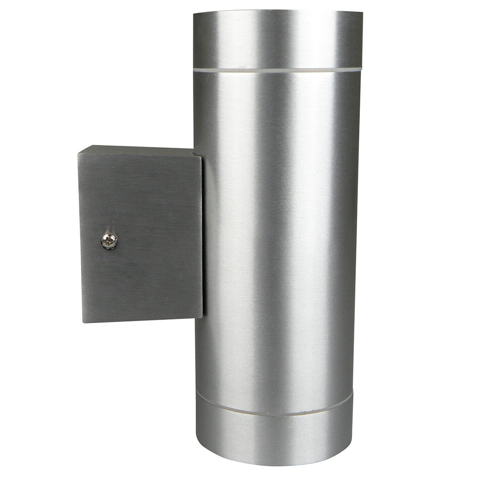 Wandleuchte Alu oben/unten geöffnet