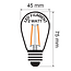 Illu-Lichterkette mit 2 Watt Filament-Lampen aus klarem Glas: Option Dimmbar