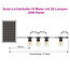 Solar-Lichterkette 10 Meter mit 20 Lampen in W-Form und 20W Solarpanel