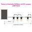 Solar-Lichterkette 20 Meter mit 20 Lampen in W-Form und 20W Solarpanel