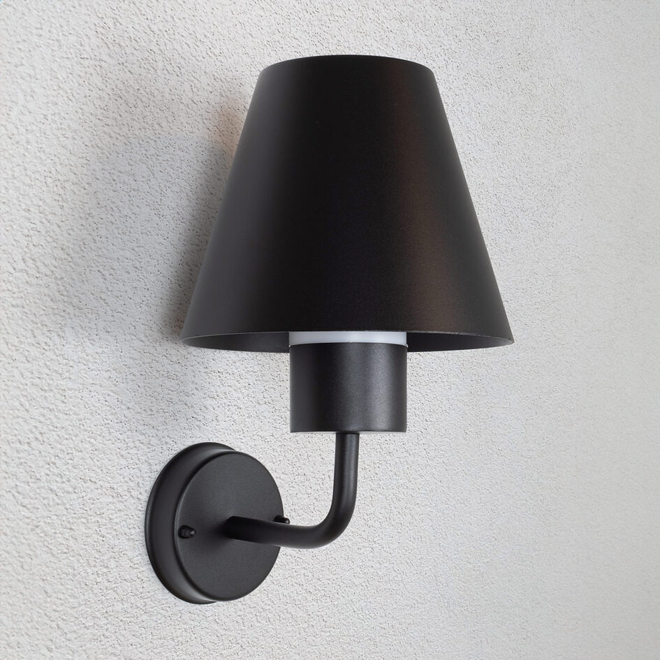 Außenwandleuchte mit Lampenschirm Michelle - schwarz