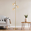 Design Stehlampe Gold mit amber Glas - Melissa