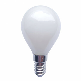 E14 Glühlampe, milchig-weiße Abdeckung, 2100K, 1,6W Ø45