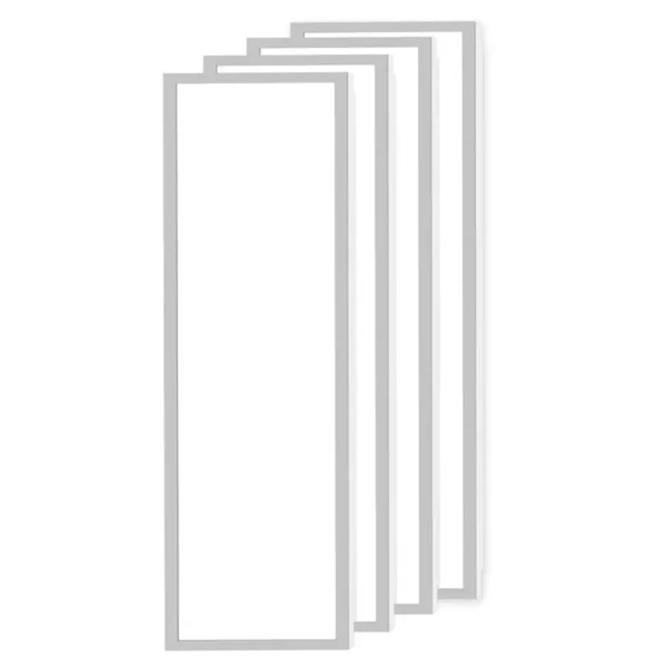 Set von 4 LED Panels, 120x30cm, UGR<22, 24W, 4000K - 125lm/W