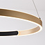 Goldene runde Design-Pendelleuchte Ivana - 3-stufig dimmbar