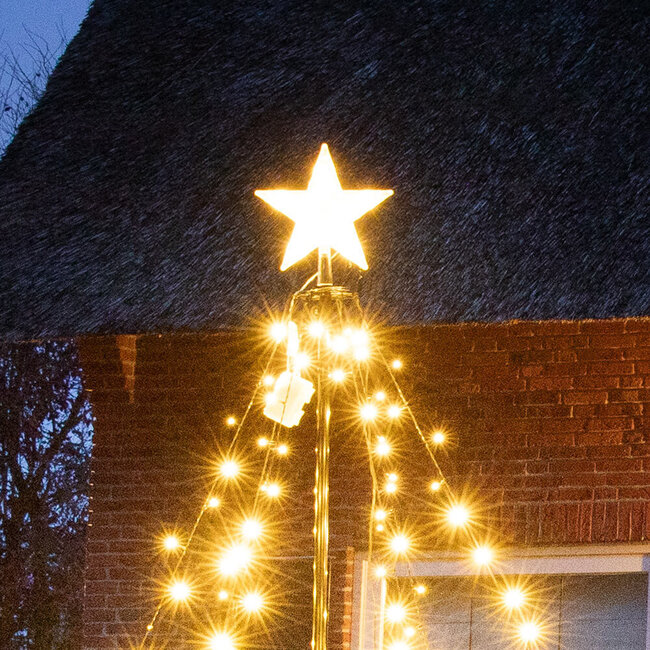 Weihnachtsstern mit Lichtern für LED-Weihnachtsbaum für Außen
