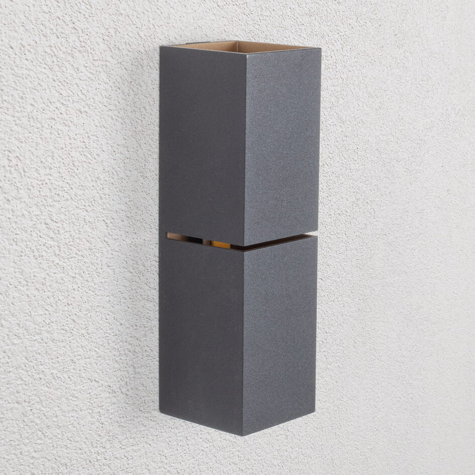 Moderne Wandleuchte schwarz mit gold - Zev